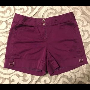 WHBM shorts with buckle detail